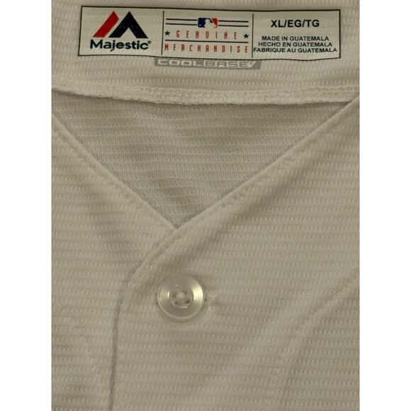 Majestic Milwaukee Brewers Cool Base MLB Baseball Jersey White Men's XL NEW - Picture 7 of 10